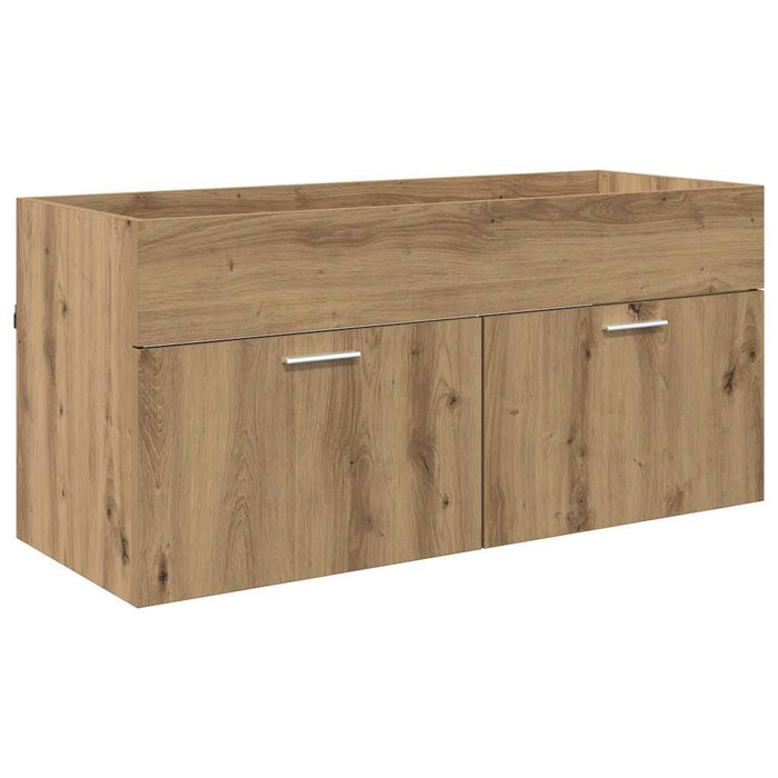 Dulap de Baie Stejar Artizanal 100 x 38,5 x 46 cm Lemn compozit - WALTI WALTI