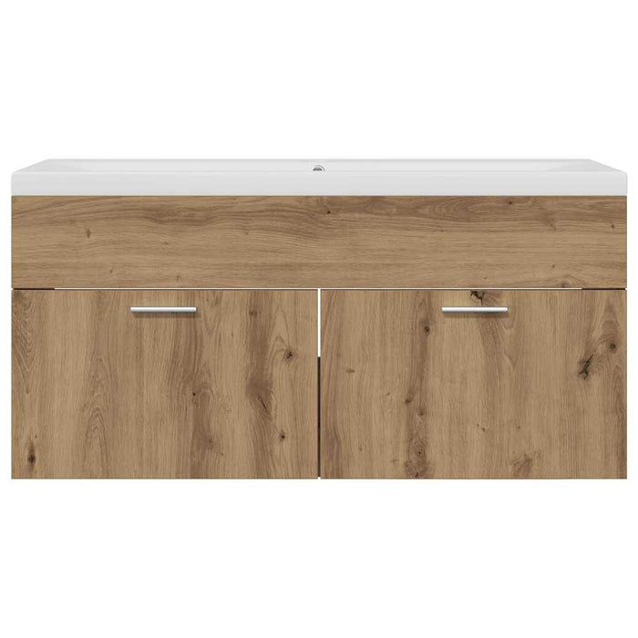 Dulap de Baie Stejar Artizanal 100 x 38,5 x 46 cm Lemn compozit - WALTI WALTI