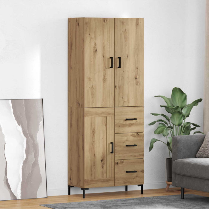 Bufet Stejar Artizanal 69,5 x 34 x 180 cm Lemn compozit - WALTI WALTI