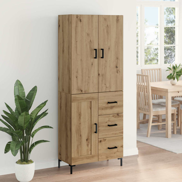 Bufet Stejar Artizanal 69,5 x 34 x 180 cm Lemn compozit - WALTI WALTI