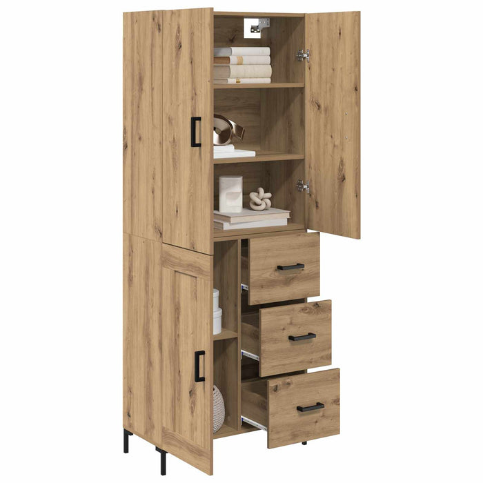Bufet Stejar Artizanal 69,5 x 34 x 180 cm Lemn compozit - WALTI WALTI