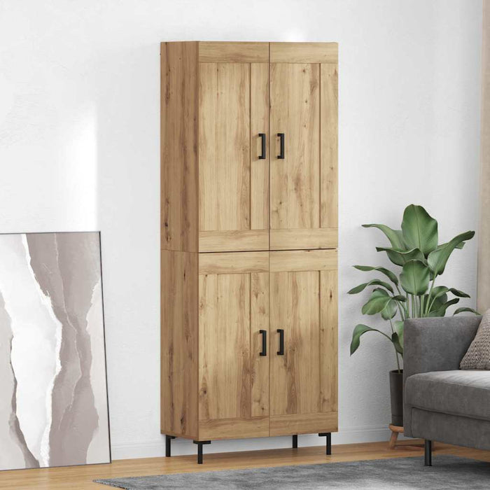 Bufet 2 buc. Stejar Artizanal 69,5 x 34 x 180 cm Lemn prelucrat - WALTI WALTI