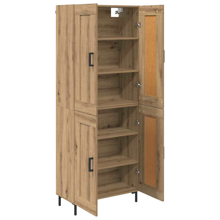 Bufet 2 buc. Stejar Artizanal 69,5 x 34 x 180 cm Lemn prelucrat - WALTI WALTI