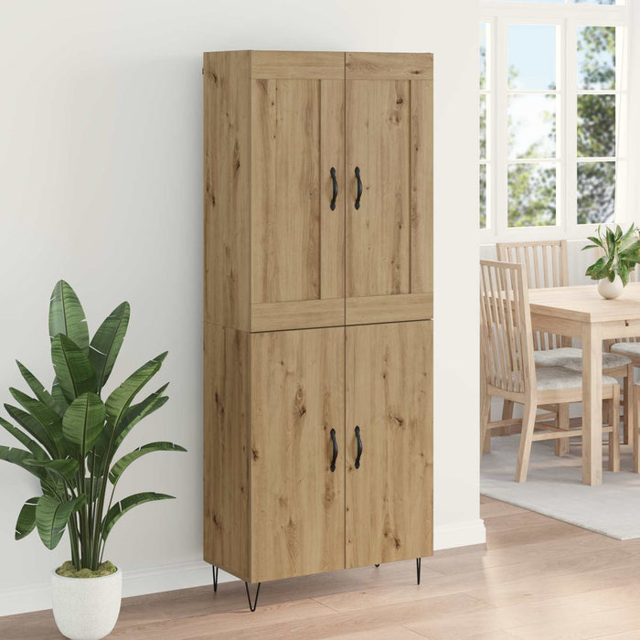 Bufet Stejar Artizanal 69,5 x 34 x 180 cm Lemn compozit - WALTI WALTI