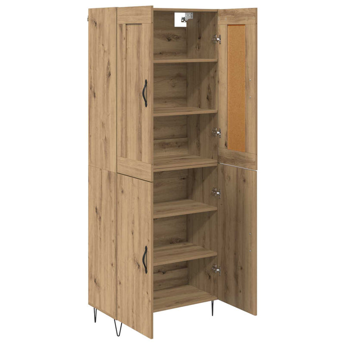 Bufet Stejar Artizanal 69,5 x 34 x 180 cm Lemn compozit - WALTI WALTI