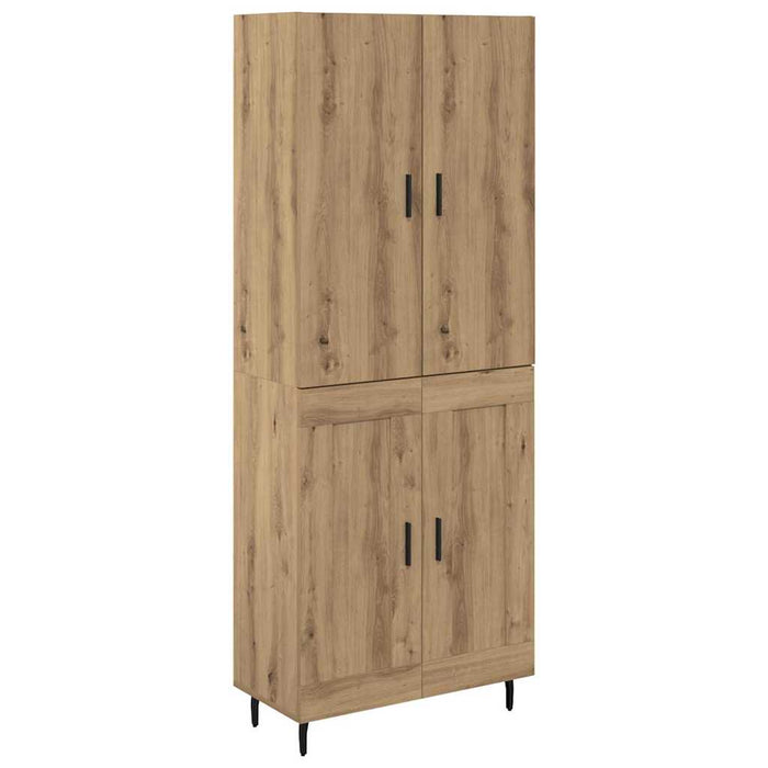 Bufet 2 pcs Stejar Artizanal 69,5 x 34 x 180 cm Lemn compozit WALTI