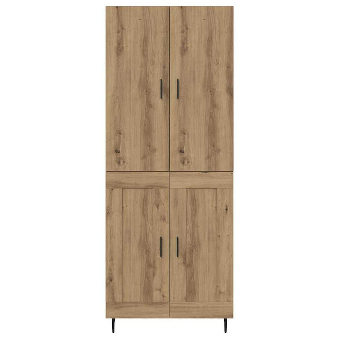 Bufet 2 pcs Stejar Artizanal 69,5 x 34 x 180 cm Lemn compozit WALTI