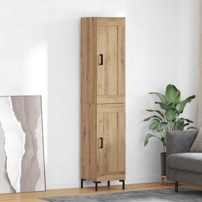 Bufet Stejar Artizanal 34,5 x 34 x 180 cm Lemn compozit WALTI