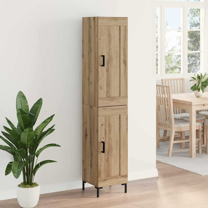 Bufet Stejar Artizanal 34,5 x 34 x 180 cm Lemn compozit WALTI