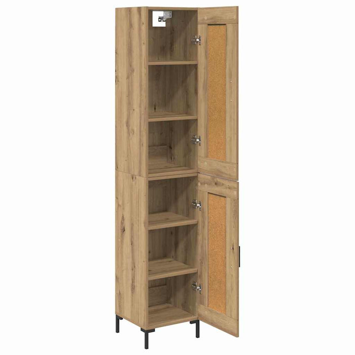 Bufet Stejar Artizanal 34,5 x 34 x 180 cm Lemn compozit WALTI