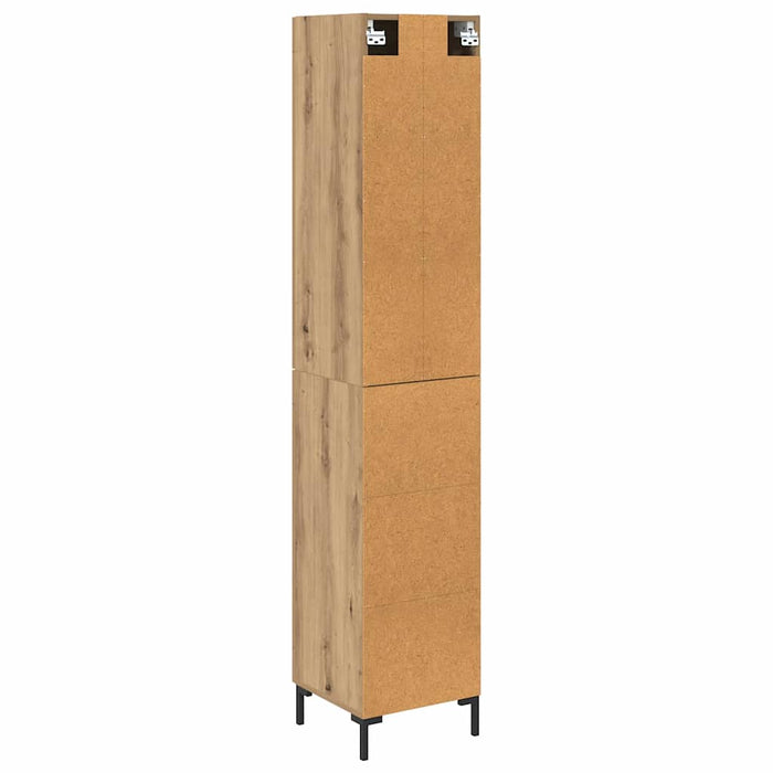 Bufet Stejar Artizanal 34,5 x 34 x 180 cm Lemn compozit WALTI