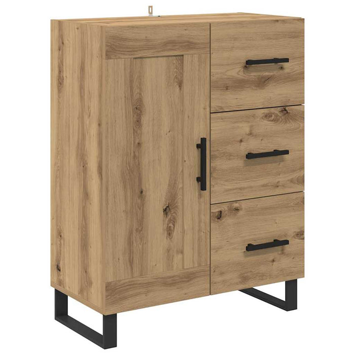 Bufet cu sertar 2 pcs Stejar Artizanal 69,5 x 34 x 180 cm - WALTI WALTI