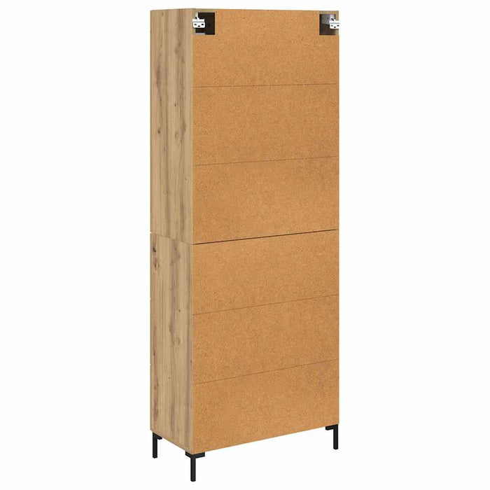 Bufet cu sertar 2 pcs Stejar Artizanal Lemn compozit - WALTI WALTI