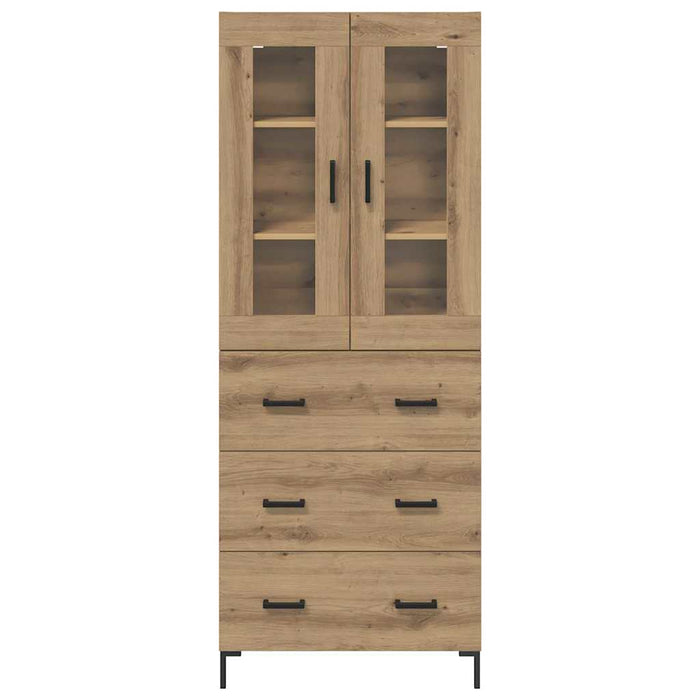 Bufet cu sertar 2 pcs Stejar Artizanal Lemn compozit - WALTI WALTI