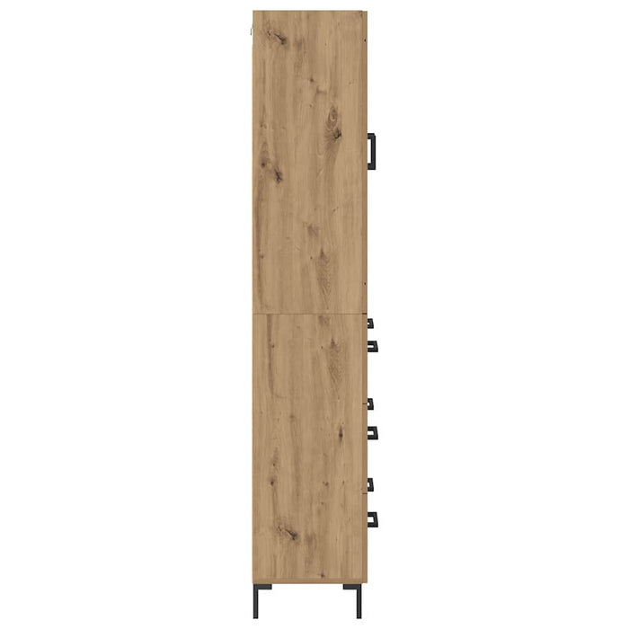 Bufet cu sertar 2 pcs Stejar Artizanal Lemn compozit - WALTI WALTI