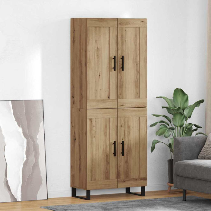 Bufet Stejar Artizanal 69,5 x 34 x 180 cm Lemn compozit - WALTI WALTI