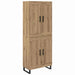 Bufet Stejar Artizanal 69,5 x 34 x 180 cm Lemn compozit - WALTI WALTI