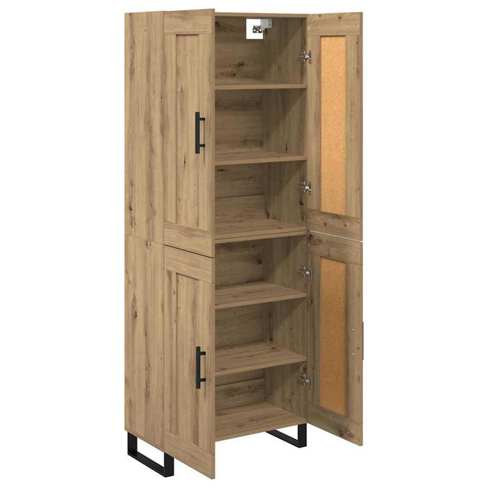 Bufet Stejar Artizanal 69,5 x 34 x 180 cm Lemn compozit - WALTI WALTI