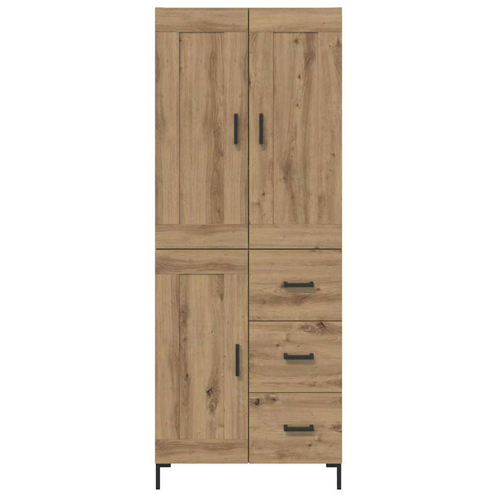 Bufet 2 buc. Stejar Artizanal 69,5 x 34 x 180 cm Lemn prelucrat - WALTI WALTI