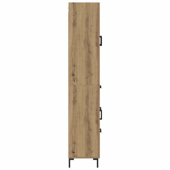 Bufet 2 buc. Stejar Artizanal 69,5 x 34 x 180 cm Lemn prelucrat - WALTI WALTI