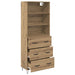 Bufet Stejar Artizanal 69,5 x 34 x 180 cm Lemn compozit - WALTI WALTI