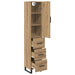 Bufet Stejar Artizanal 34,5 x 34 x 180 cm Lemn compozit - WALTI WALTI