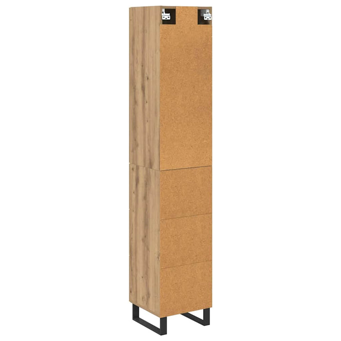 Bufet Stejar Artizanal 34,5 x 34 x 180 cm Lemn compozit - WALTI WALTI