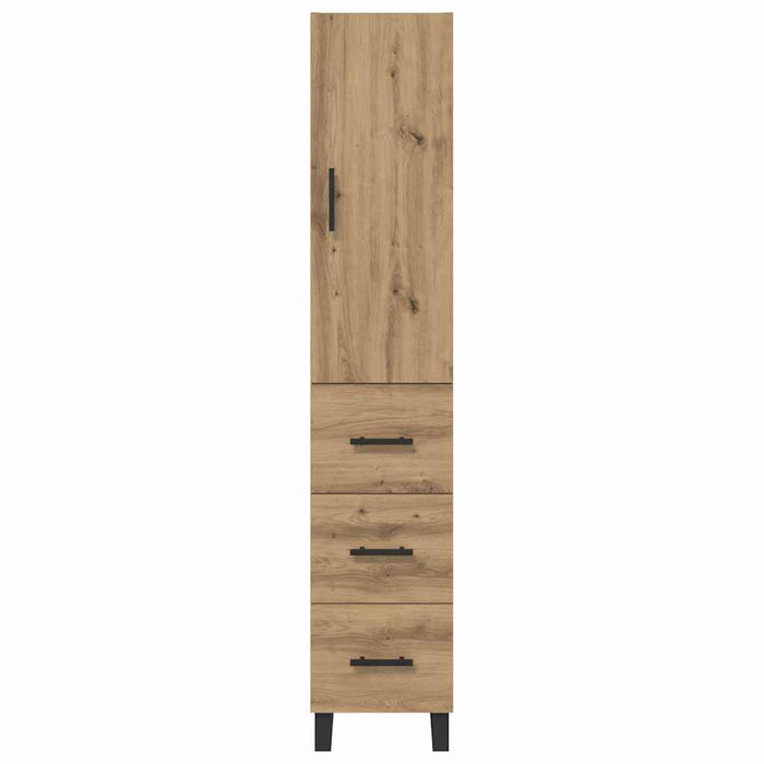 Bufet Stejar Artizanal 34,5 x 34 x 180 cm Lemn compozit - WALTI WALTI