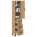 Bufet Stejar Artizanal 34,5 x 34 x 180 cm Lemn compozit - WALTI WALTI