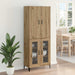 Bufet Stejar Artizanal 69,5 x 34 x 180 cm Lemn compozit - WALTI WALTI
