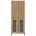 Bufet Stejar Artizanal 69,5 x 34 x 180 cm Lemn compozit - WALTI WALTI