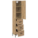 Bufet Stejar Artizanal 34,5 x 34 x 180 cm Lemn compozit - WALTI WALTI