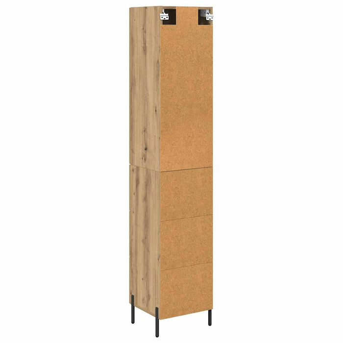 Bufet Stejar Artizanal 34,5 x 34 x 180 cm Lemn compozit - WALTI WALTI