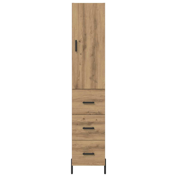 Bufet Stejar Artizanal 34,5 x 34 x 180 cm Lemn compozit - WALTI WALTI