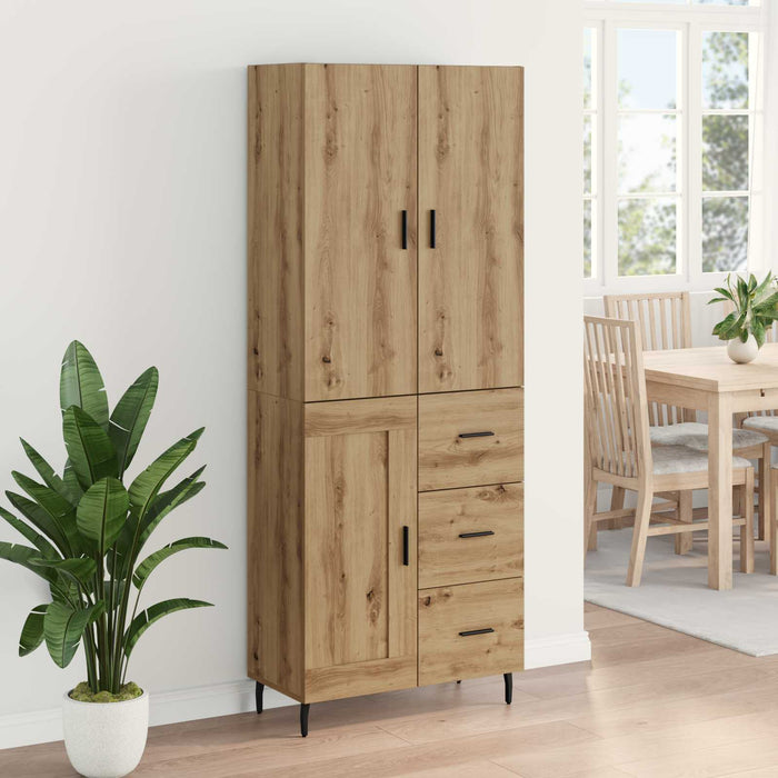 Bufet 2 pcs Stejar Artizanal 69,5 x 34 x 180 cm Lemn compozit - WALTI WALTI
