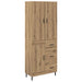 Bufet 2 pcs Stejar Artizanal 69,5 x 34 x 180 cm Lemn compozit - WALTI WALTI
