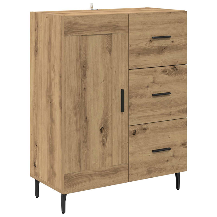 Bufet 2 pcs Stejar Artizanal 69,5 x 34 x 180 cm Lemn compozit - WALTI WALTI