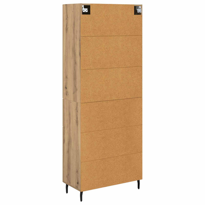 Bufet 2 pcs Stejar Artizanal 69,5 x 34 x 180 cm Lemn compozit - WALTI WALTI