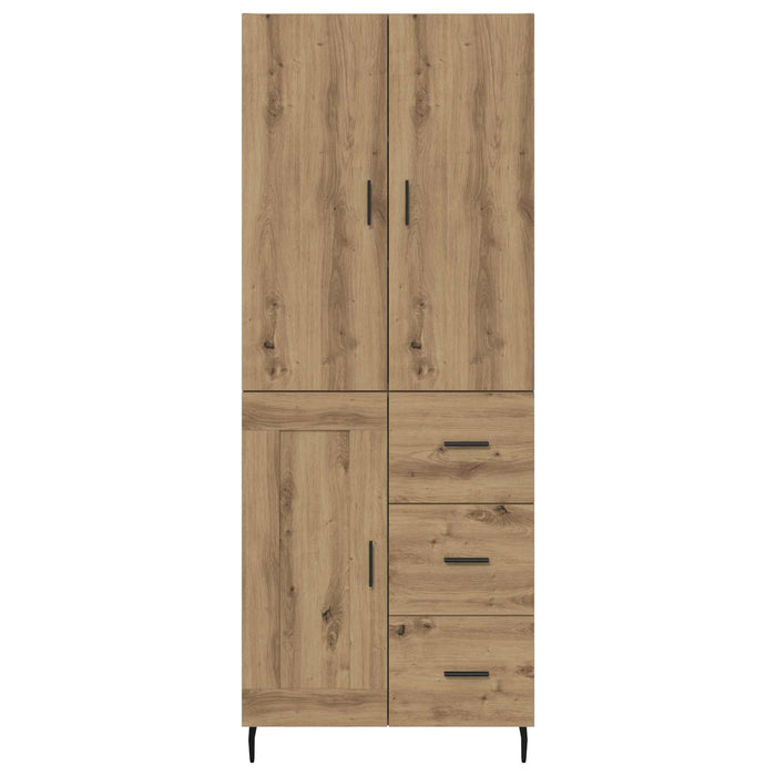 Bufet 2 pcs Stejar Artizanal 69,5 x 34 x 180 cm Lemn compozit - WALTI WALTI