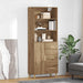 Bufet Stejar Artizanal 69,5 x 32,5 x 180 cm Lemn compozit - WALTI WALTI