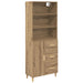 Bufet Stejar Artizanal 69,5 x 32,5 x 180 cm Lemn compozit - WALTI WALTI