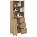 Bufet Stejar Artizanal 69,5 x 32,5 x 180 cm Lemn compozit - WALTI WALTI