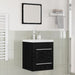 Dulap pentru Chiuveta de Baie cu sertar Negru 42 x 39 x 52 cm - WALTI WALTI