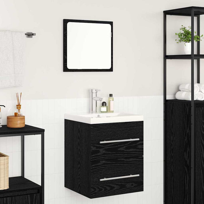 Dulap pentru Chiuveta de Baie cu sertar Negru 42 x 39 x 52 cm - WALTI WALTI