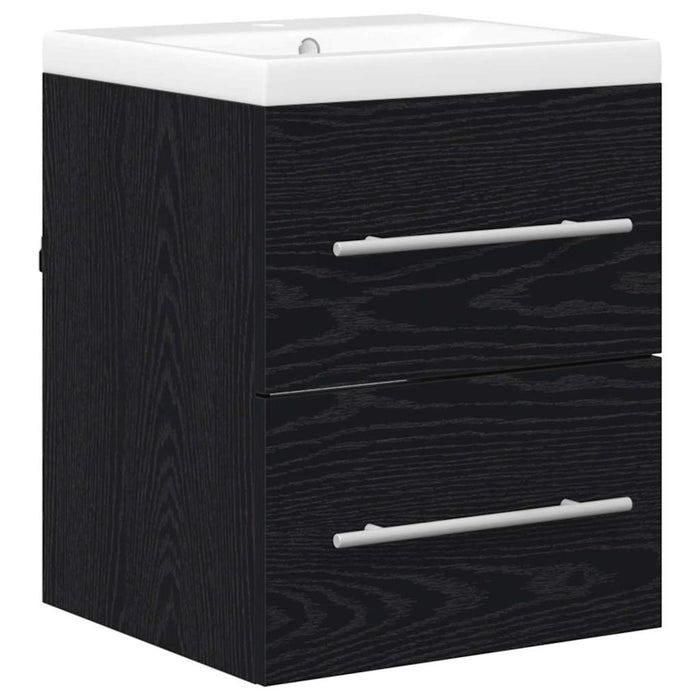 Dulap pentru Chiuveta de Baie cu sertar Negru 42 x 39 x 52 cm - WALTI WALTI