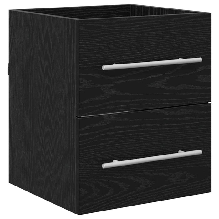 Dulap pentru Chiuveta de Baie cu sertar Negru 42 x 39 x 52 cm - WALTI WALTI