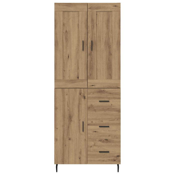 Bufet cu sertar 2 pcs Stejar Artizanal Lemn compozit - WALTI WALTI