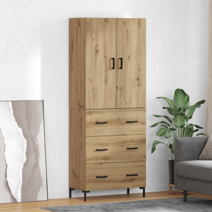 Bufet Stejar Artizanal 69,5 x 34 x 180 cm Lemn compozit - WALTI WALTI
