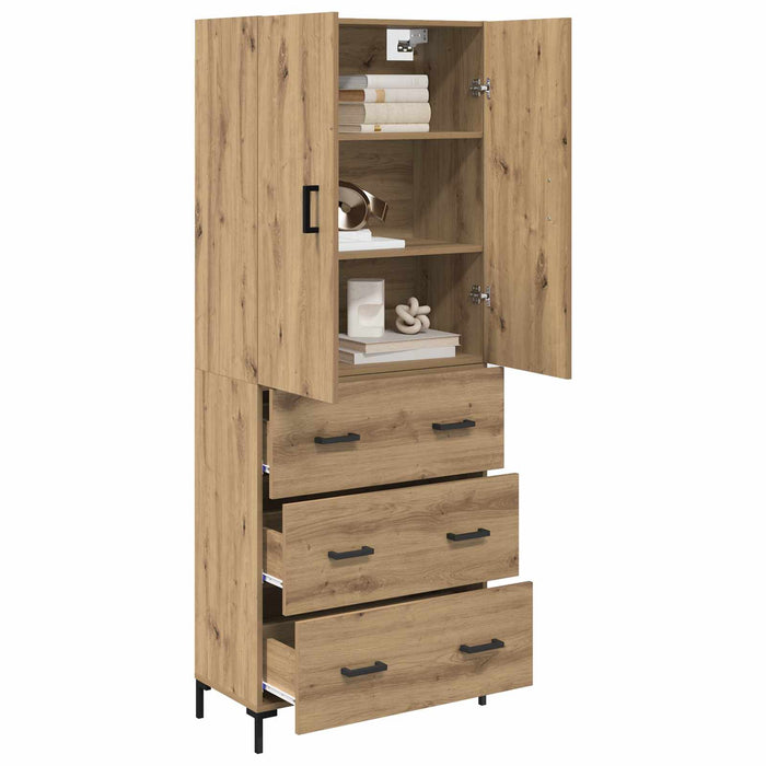 Bufet Stejar Artizanal 69,5 x 34 x 180 cm Lemn compozit - WALTI WALTI