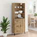 Bufet Stejar Artizanal 69,5 x 34 x 180 cm Lemn compozit - WALTI WALTI